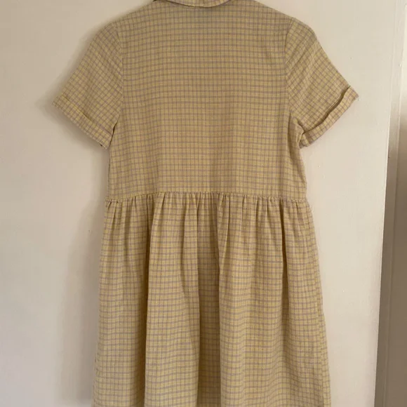 Reclaimed Vintage Dress In Check - Gray & yellow / US 4 - Picture 4 of 5